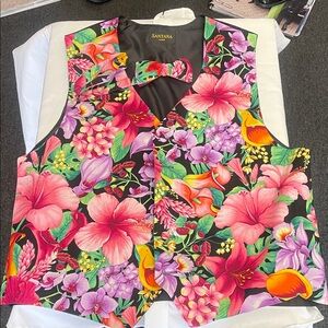 Floral Men's Vest - Multicolor